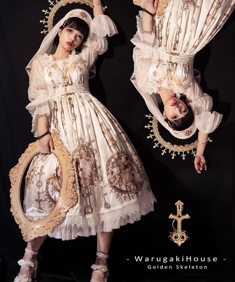 「Golden Skeleton」ジャンパースカート 【10/25まで】送料無料！