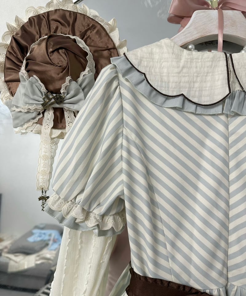 ストライプの鍵」ワンピース＆ハット【9/13まで】送料無料！ | GIRLISM