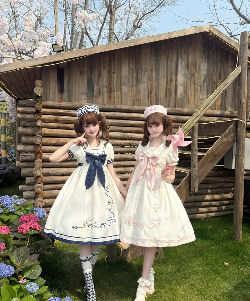 海外ロリータ 遊園地ワンピースセット Ocean Voyage」ショートワンピース【4/25まで】ロリータ | GIRLISM