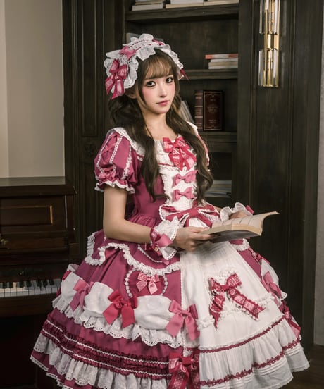 青木美沙子コラボ「ハートコンチェルト」ワンピース＆小物（ローズ） 【9/30まで】送料無料！