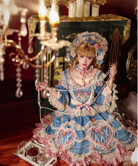 「Vintage Cake」ドレス４点フルセット（ブルー） 【2/14まで】送料無料！