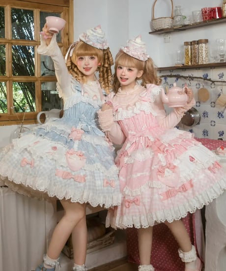 【うさ♡】ゴスロリ ロリータドレス Ｍサイズ ゴスロリ・ロリータドレス Mサイズ 黒と白のストライプ 黒兎の