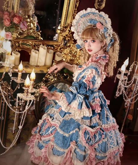 「Vintage Cake」ドレス４点フルセット（ブルー） 【2/14まで】送料無料！