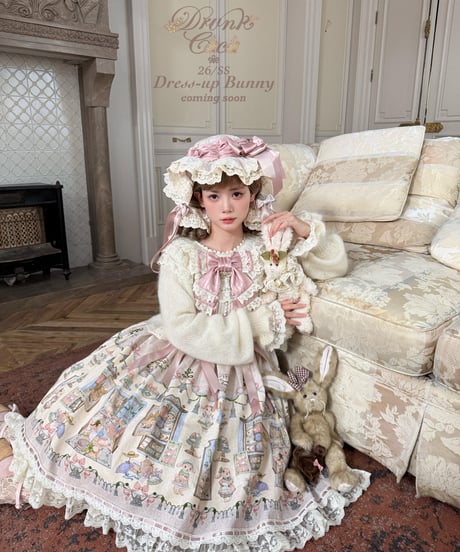「Dress-up Bunny」長袖ワンピース【3/14まで】送料無料！