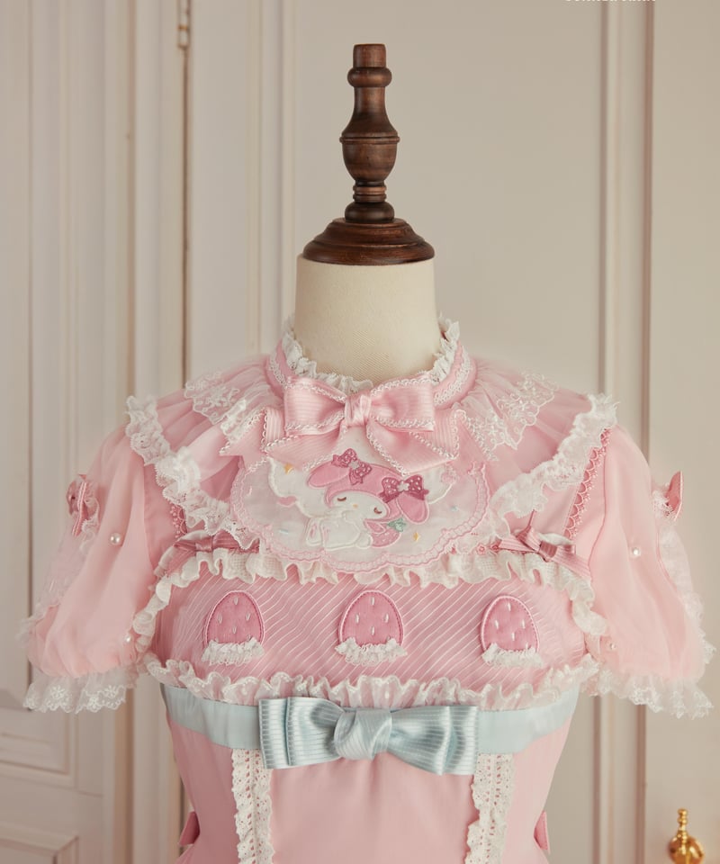 マイメロコラボ」マイメロハートジャンパースカート 【3/7まで】送料