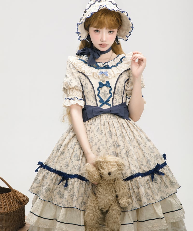 ブルーベリーフィナンシェ」ワンピース＆ジャケット【10/1まで】送料