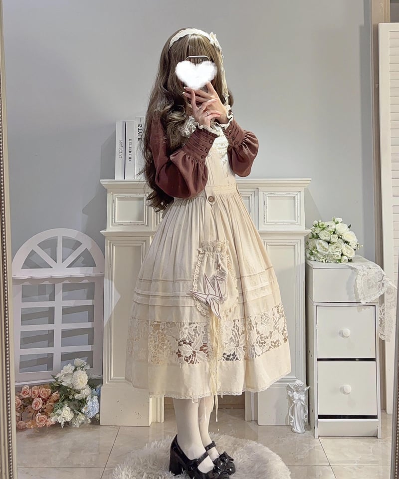 白金　よつば　ジャンパースカート ブラウス　セット 白金 よつば ジャンパースカート ブラウス セット 大人気/再入荷