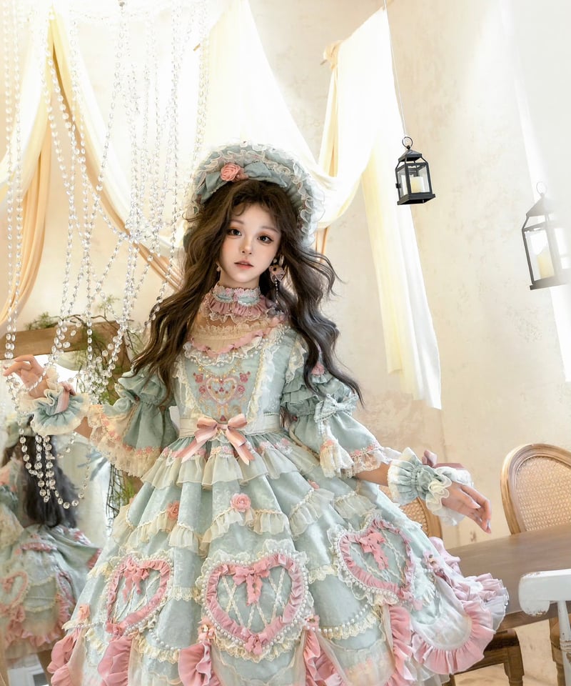 Vintage Cake」ドレス4点フルセット（ミント） 【2/14まで】送料無料