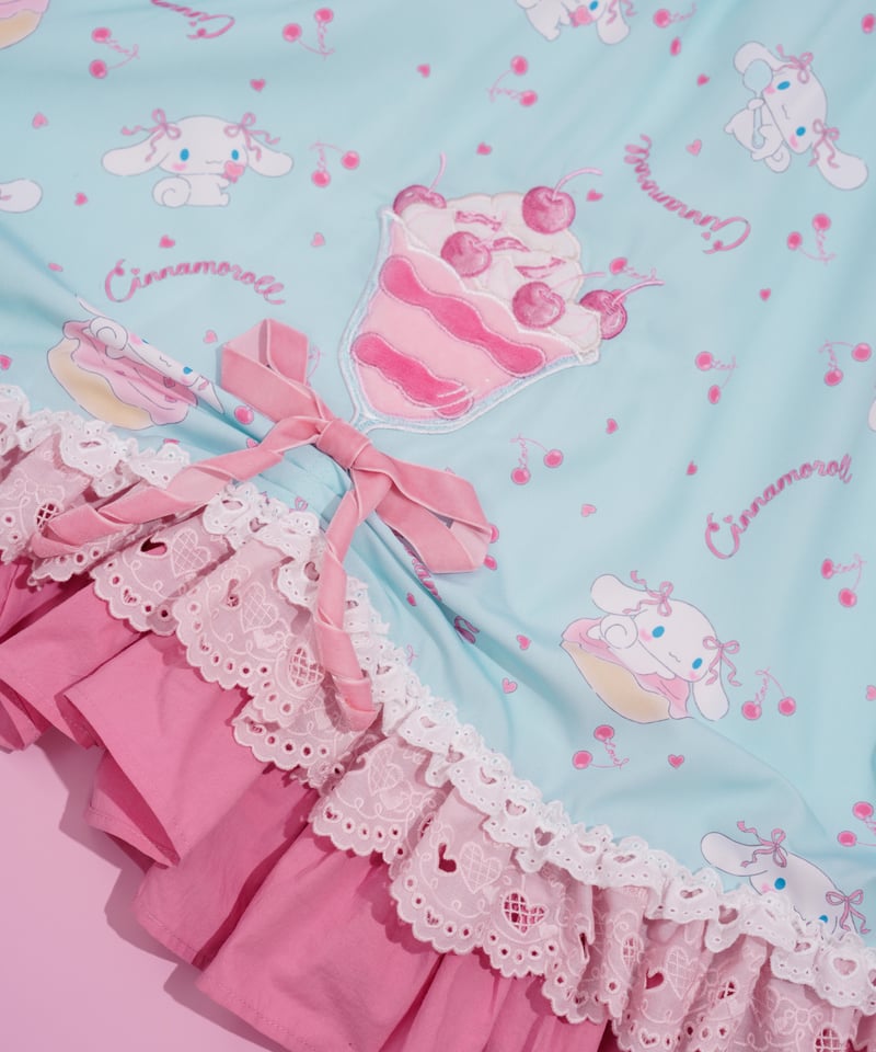 花箱×サンリオ シナモロール」Cherryワンピース【7/20まで】ロリータ
