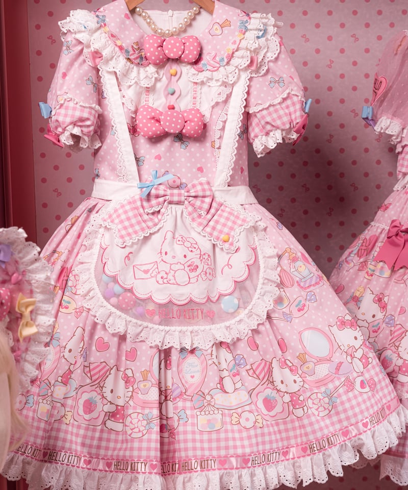 花箱×サンリオ ハローキティ（ピンク）」Candyブラウス、エプロン【7