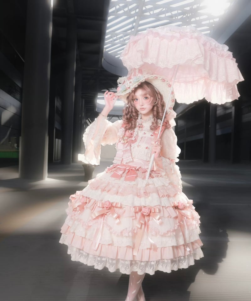 花のロンド」ジャンパースカート＆ブラウス【2/20まで】送料無料