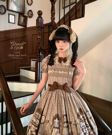 「Hide And Seek」半袖ワンピース 【4/25まで】送料無料！