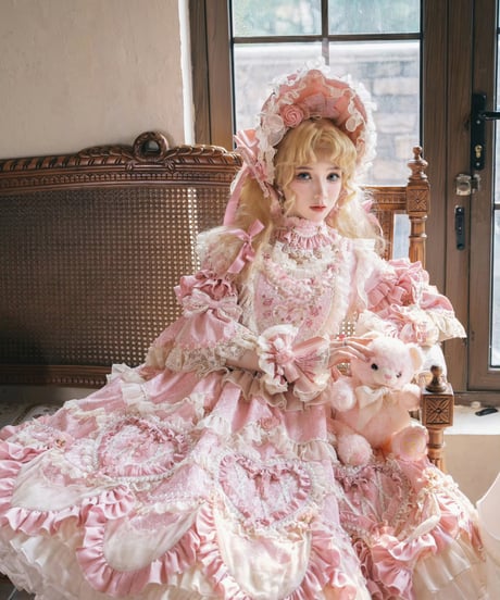 「Vintage Cake」ドレス４点フルセット（ピンク） 【2/14まで】送料無料！
