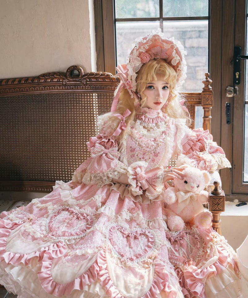 Vintage Cake」ドレス4点フルセット（ピンク） 【2/14まで】送料無料