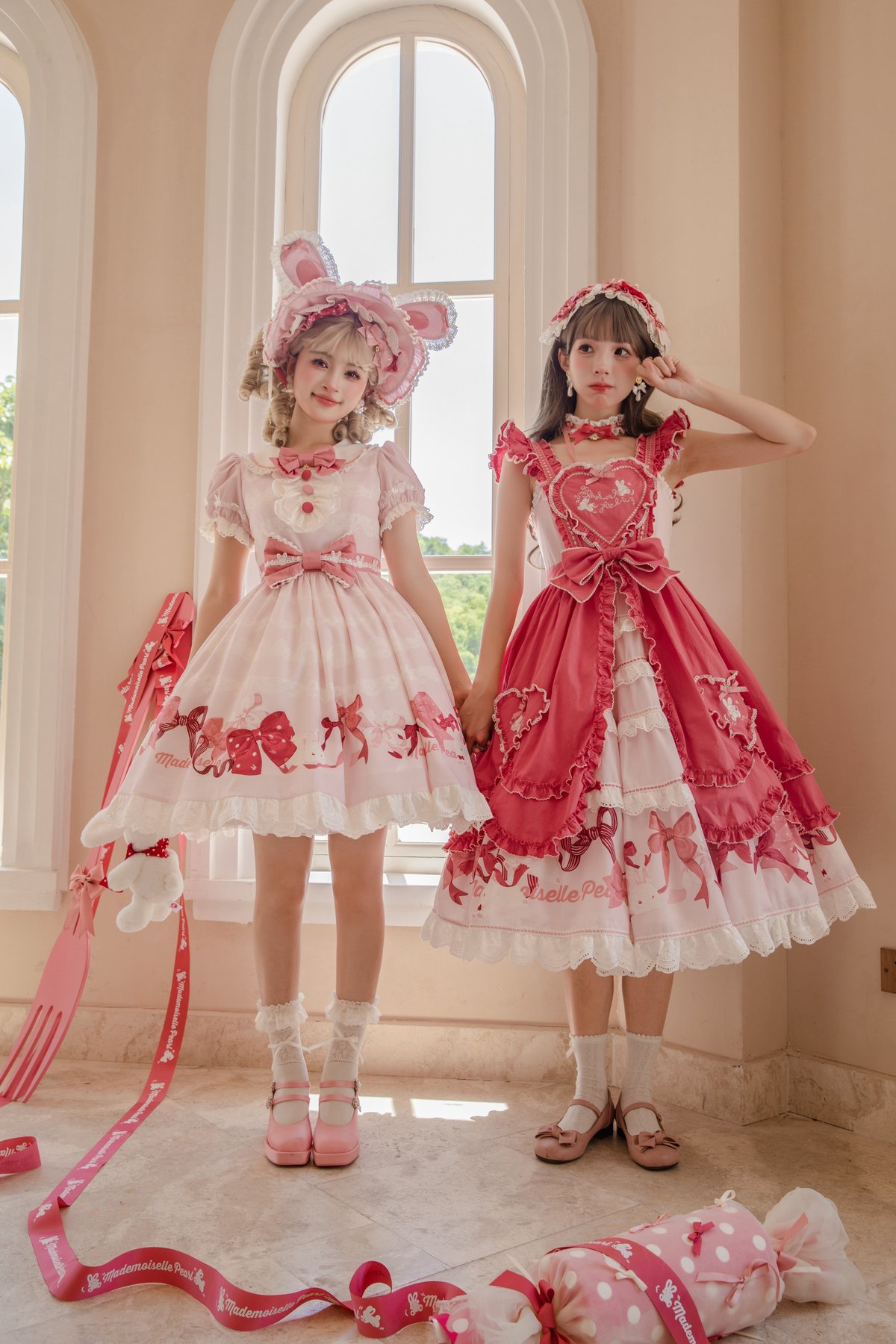 ラビットリボン」リボン柄ワンピース【6/15まで】送料無料！ | GIRLISM