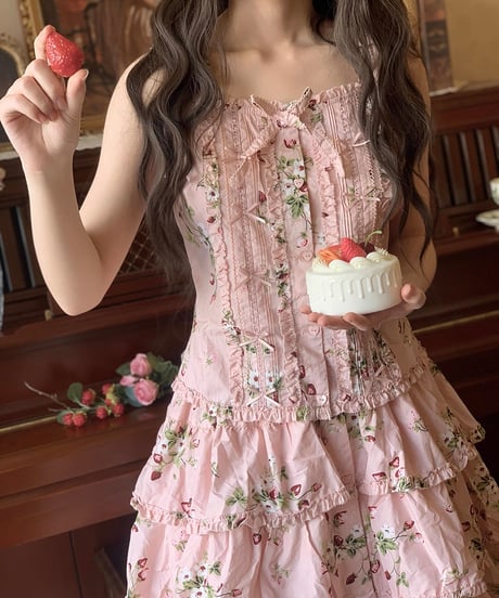 「ピンク苺」トップス・スカート・ワンピース 【8/11まで】送料無料！