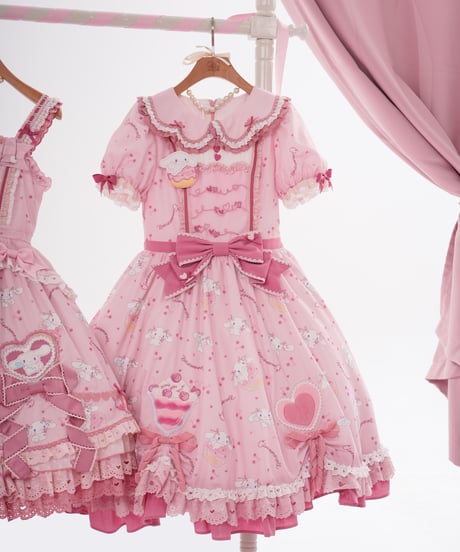 「花箱×サンリオ シナモロール」Cherryワンピース【7/20まで】ロリータ