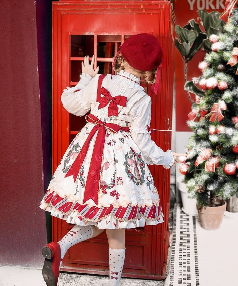 秋ファッション【★細見え★】Vivienne tam パワーネットドレス　クリスマス　トナカイ
