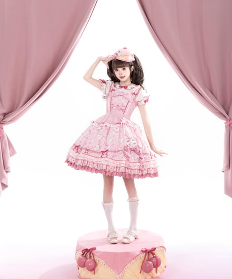 「花箱×サンリオ シナモロール」Cherryジャンパースカート【7/20まで】ロリータ