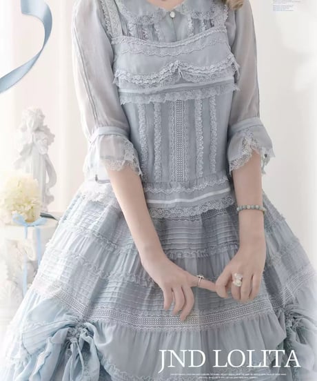 「Jewel in Dawn」ブラウス、ベスト、スカート（サックス）【5/22まで】ロリータ