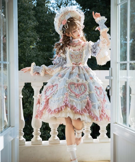 「Vintage Cake」ドレス４点フルセット（サックス） 【2/14まで】送料無料！