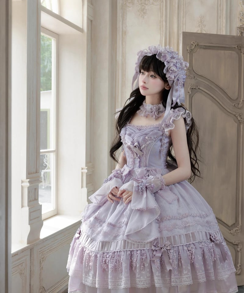 藤の庭」後開きジャンパースカート【5/25まで】ロリータ | GIRLISM