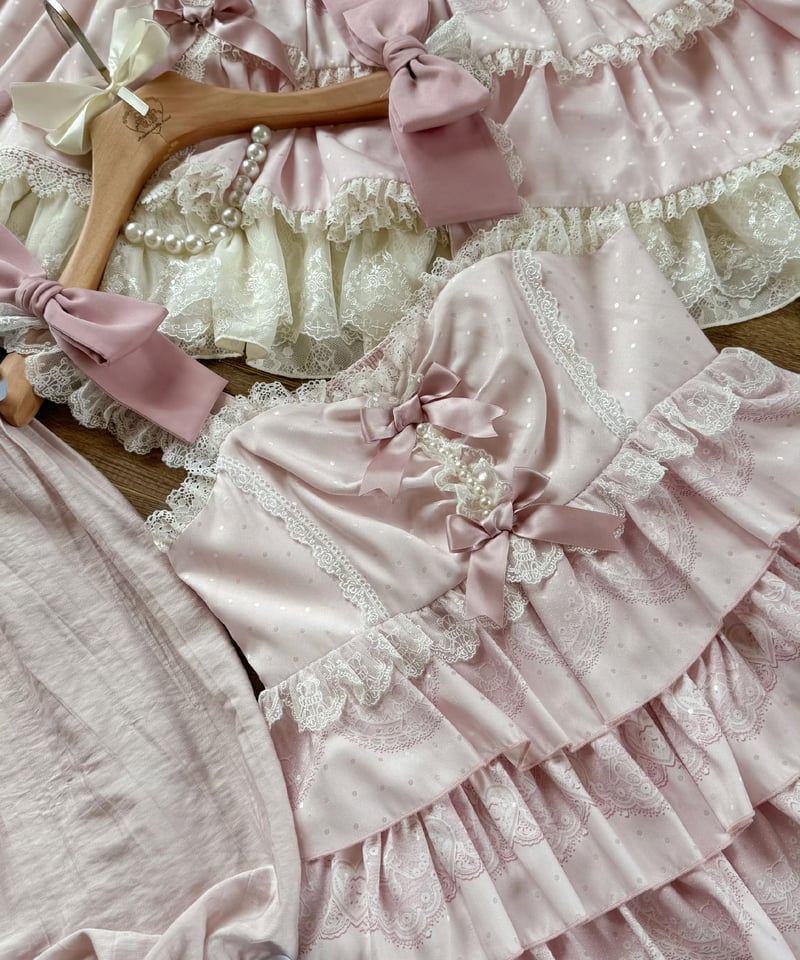 レース人形2.0」段々ジャンパースカート 【12/19まで】送料無料