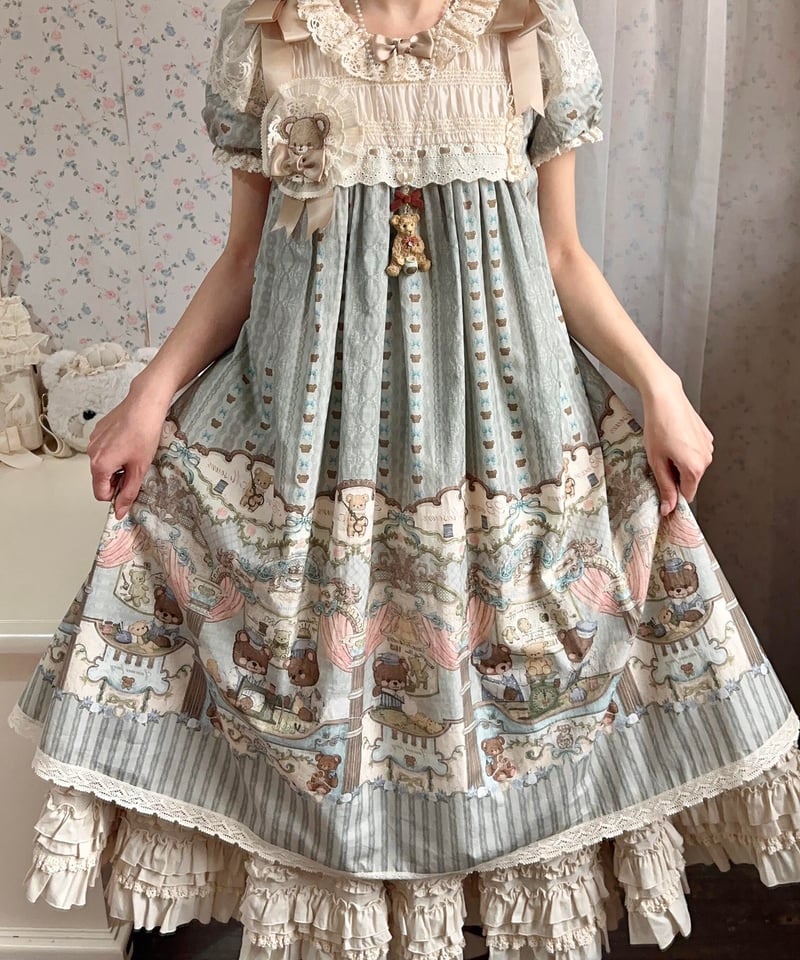 くまちゃんの博物館」ワンピース 【3/7まで】送料無料！ | GIRLISM