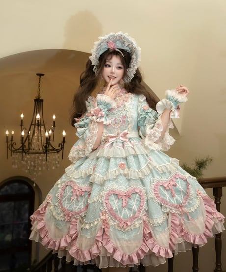 「Vintage Cake」ドレス４点フルセット（ミント） 【2/14まで】送料無料！
