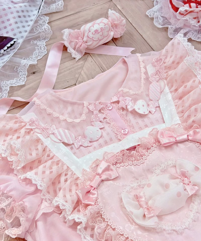 Candy」ハートサロペット＆ブラウス 【12/10まで】送料無料！ | GIRLISM