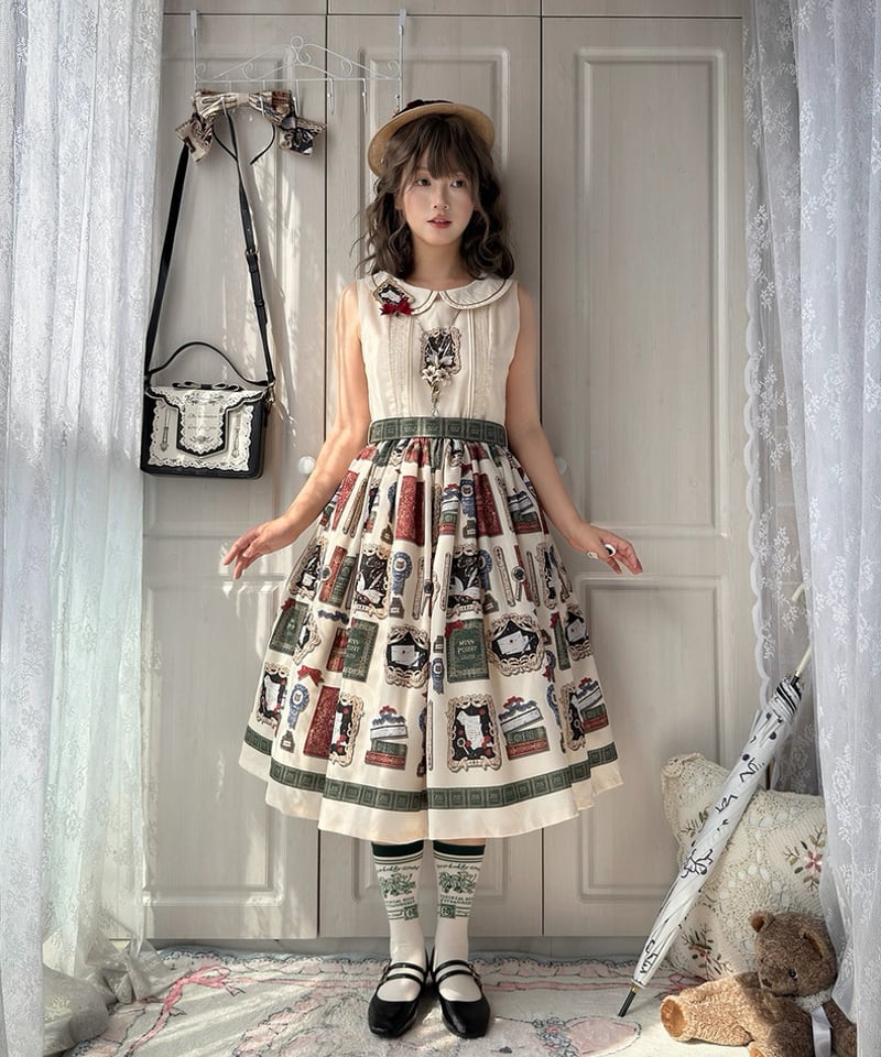 cosmicジャンパースカート イチゴ革命」ジャンパースカート＆ボンネット【10/27まで】送料