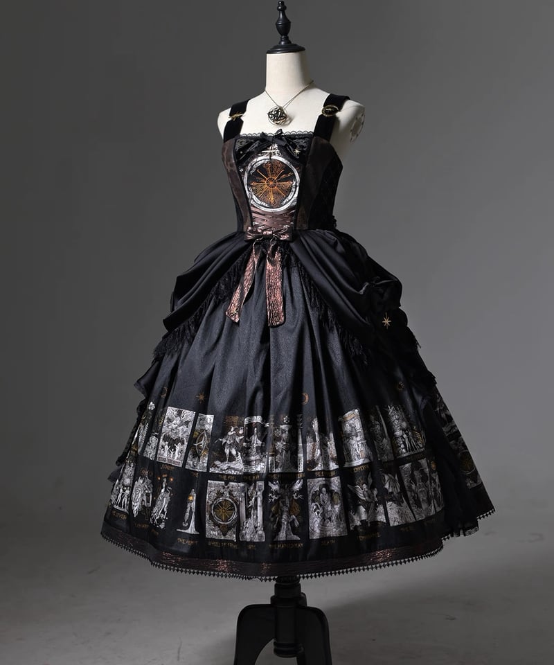 mademoiselle tara ジャンパースカート タロットカード」ジャンパースカート」【10/18まで】送料無料