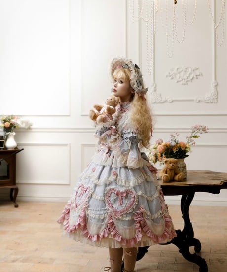 「Vintage Cake」ドレス４点フルセット（サックス） 【2/14まで】送料無料！