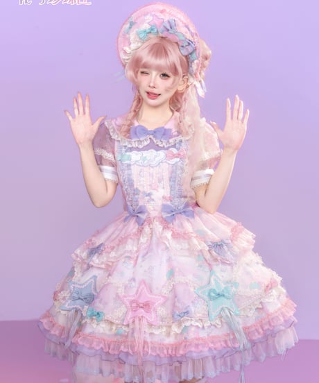 「花箱×サンリオ リトルツインスターズ」Starドレス【7/20まで】ロリータ