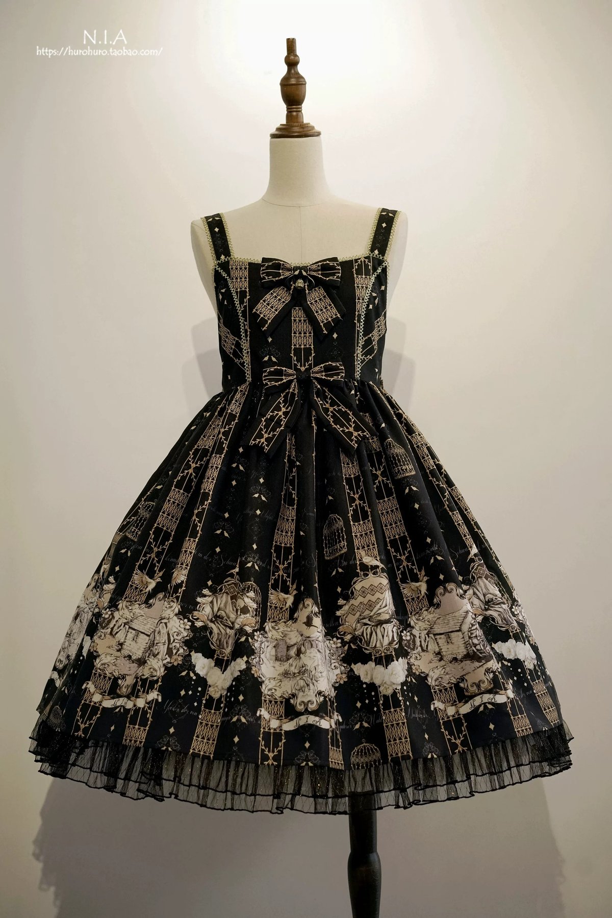 カラスと少年」ジャンパースカート 【2/27まで】送料無料！ | GIRLISM