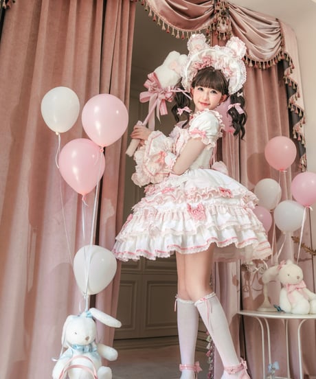 「ラビットリボン」青木美沙子コラボドレス（ホワイト）【6/15まで】送料無料！