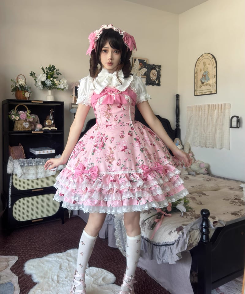 幸せのブーケ」ジャンパースカート 【12/20まで】送料無料！ | GIRLISM