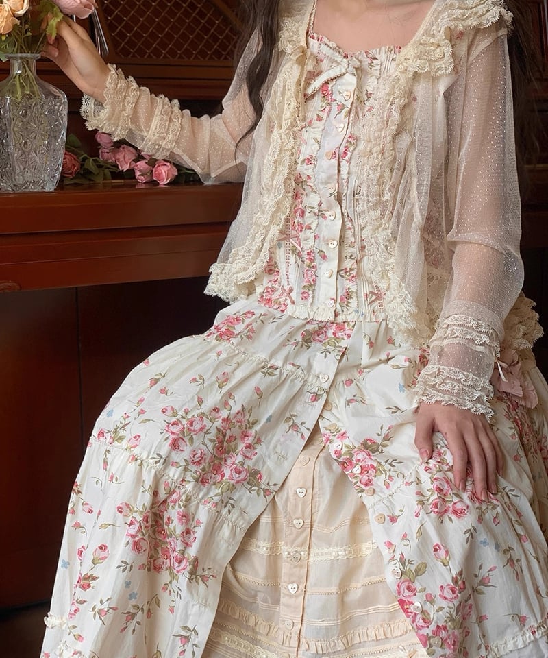 ローズブーケ」トップス・スカート・ワンピース 【8/11まで】送料無料