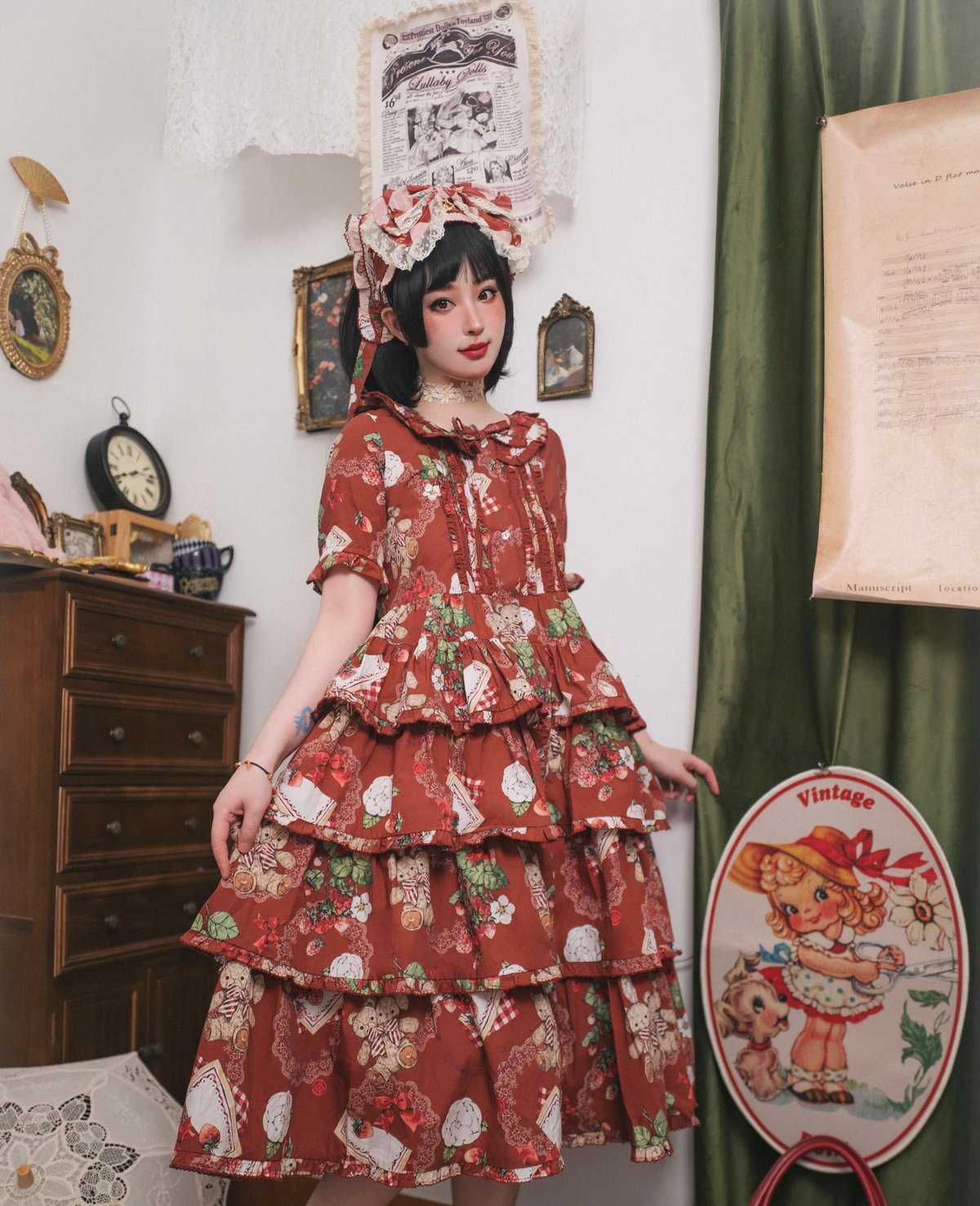 イチゴのくまちゃん2.0」ワンピース【7/31まで】 送料無料！ | GIRLISM