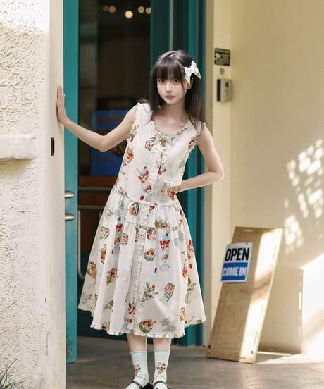 「Ice Cream」袖なしワンピース 【5/6まで】ロリータ