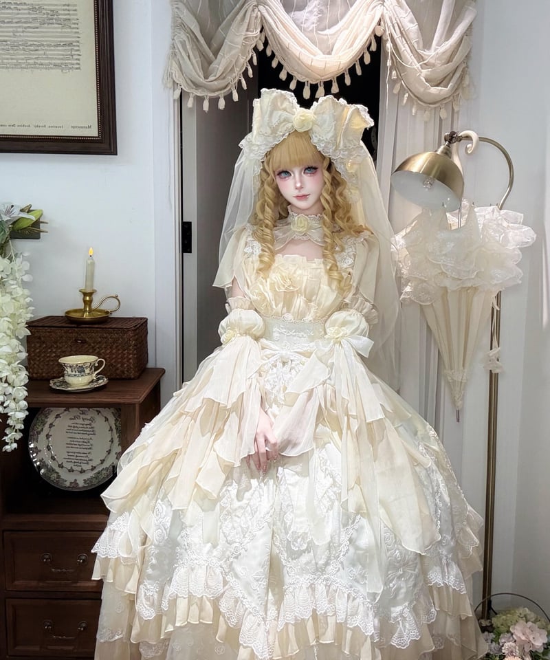 薔薇花傘」ジャンパースカート（ロング）【2/27まで】送料無料！ | GIRLISM