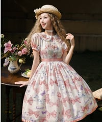 「Eternal Garden」リボン襟ワンピース 【2/10まで】送料無料！