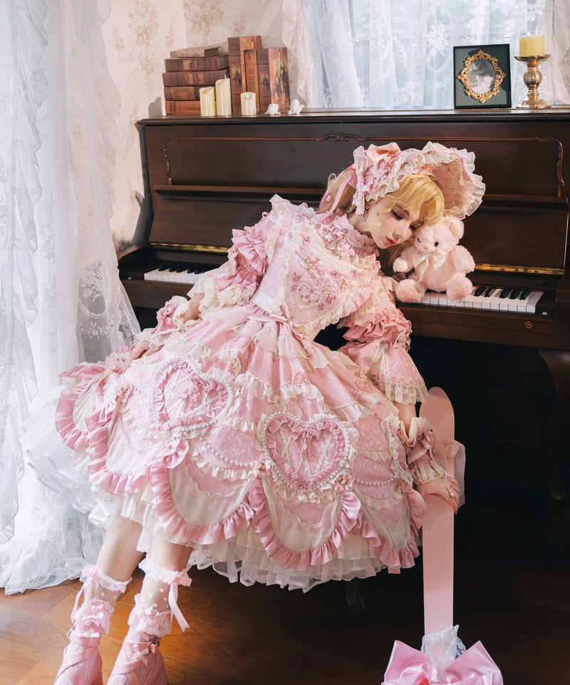 Vintage Cake」ドレス4点フルセット（ピンク） 【2/14まで】送料無料