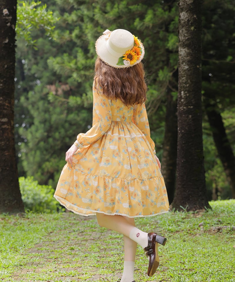 ひまわりの庭」シンプルワンピース【10/30まで】送料無料！ | GIRLISM