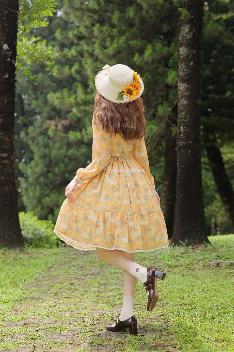 ひまわりの庭」シンプルワンピース【10/30まで】送料無料！ | GIRLISM
