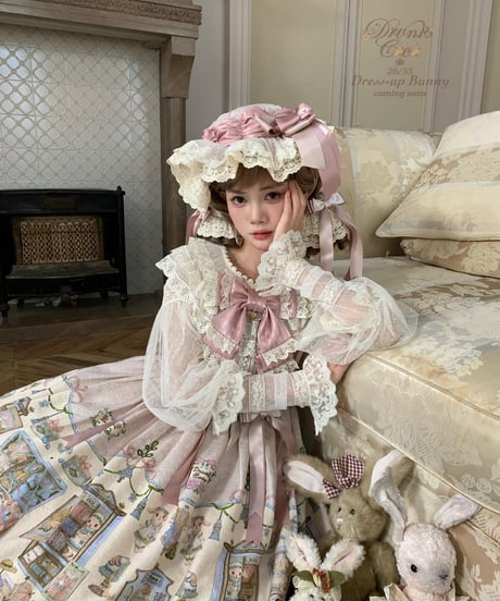 「Dress-up Bunny」長袖ワンピース【3/14まで】送料無料！