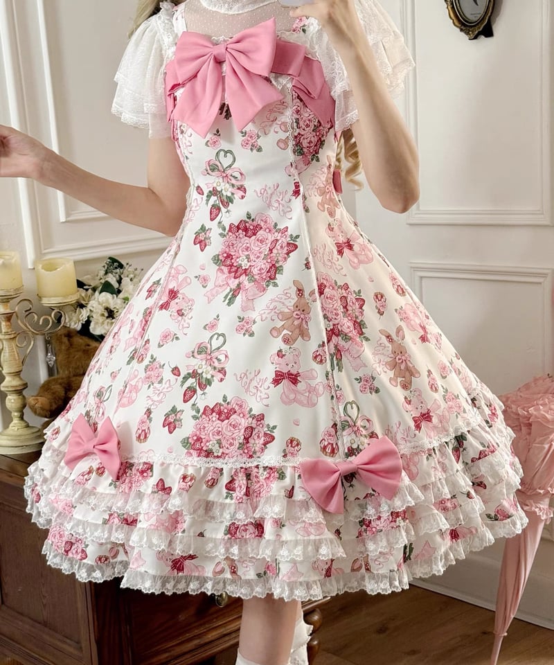 幸せのブーケ」ジャンパースカート 【12/20まで】送料無料！ | GIRLISM