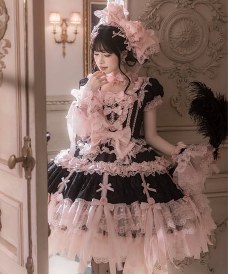 「Pinik Mist Oath」ワンピース＆ジャンパースカート（黒） 【2/5まで】送料無料！