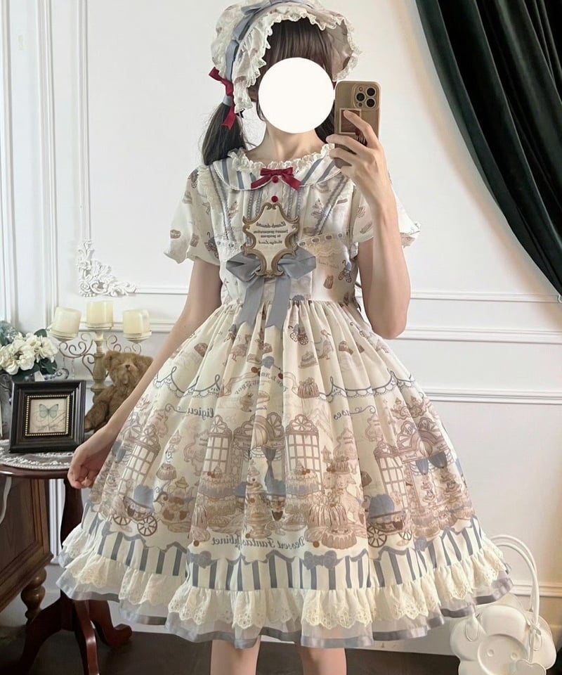 骨董菓子屋」ワンピース&ボンネット【10/28まで】送料無料！ | GIRLISM