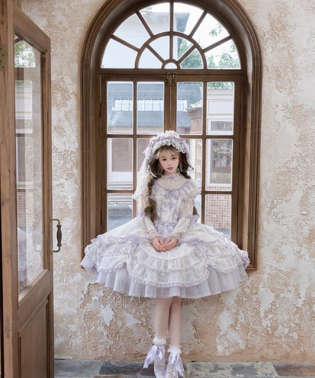 「藤の庭」姫袖ワンピース【5/25まで】ロリータ